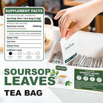 Load image into Gallery viewer, LeafLea 120 Soursop Tea Bags, from 100% Natural Pure Soursop Graviola Leaves, Improve Digestion, Support Healthy Skin &amp; Sleep, Herbal Tea Caffeine-free, Hojas De Guanabana Tea, Non-GMO, Pack of 3