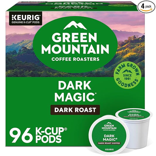 Green Mountain Coffee Roasters Dark Magic Coffee, Keurig Single-Serve K-Cup pods, Dark Roast, 96 Count