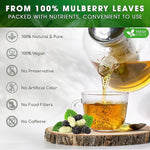 Load image into Gallery viewer, FreshDrinkUS, Permium 8oz Mulberry Leaves, 100% Natural &amp; Pure from Mulberry Leaves, Loose Leaf Herbal Tea, No Additives, No Caffeine, Vegan