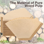 Load image into Gallery viewer, 100 Count Coffee Filter #2, 2 Cone Coffee Filters Unbleached Natural 2 Cone Filters Paper Compatible with Drip and Pour Over Coffee Maker