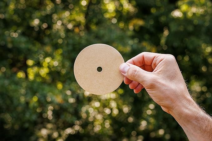 COLETTI Percolator Coffee Filters — Disc Coffee Filters For Percolators – For Bozeman, Butte, & Scoutmaster Camping Coffee Makers – Perfectly Tasteless, Mesh Filter [100 pack, Natural, 3.75”]