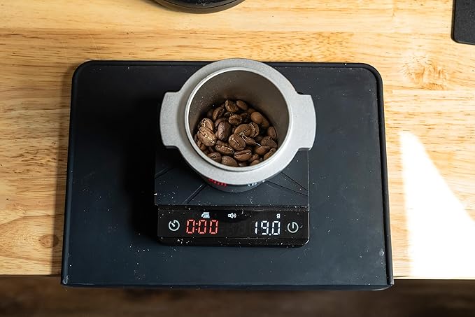 Espresso Tamper Mat, Black Silicone Food Grade Pad 8 X 6 Inch Coffee Tamping Mat, Coffee Tamp Station, Espresso Accessory, Waterproof and Heat Resistant (Black)