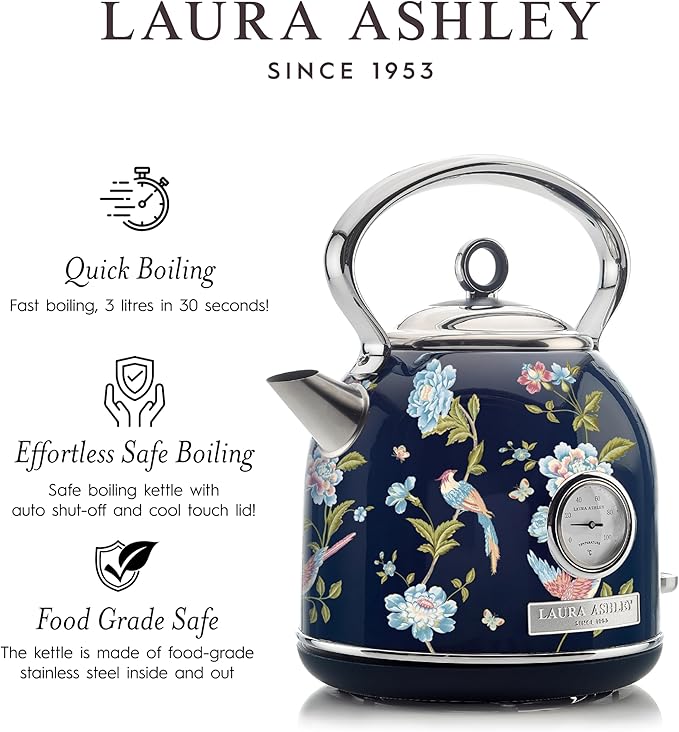 VQ - Laura Ashley 1.7L Dome Kettle - Elveden Navy