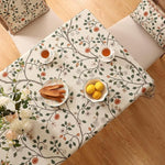 Load image into Gallery viewer, Designer Floral Table Cloth for Rectangle Table,French Linen Light Beige Indoor Tablecloth,Fall Wrinkle Resistant Decor Tablecloths for Dining Thanksgiving Kitchen,55"*79"-Flora A