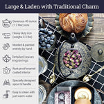 Load image into Gallery viewer, Large Japanese Cast Iron Teapot Capacity 40Oz with Trivet and Loose Leaf Tea Infuser, Cast Iron Tea Kettle Stovetop Safe. Tetsubin Coated with Enamel Interior - Black Teapot