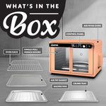 Load image into Gallery viewer, Gourmia French Door Digital Air Fryer Oven - XL 37QT Capacity, 12 Presets, FryForce 360° Tech, Dehydrate, Proof, Slow Cook, Fits 13” Pizza, 1700W, Peach