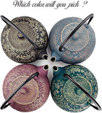 Load image into Gallery viewer, Large Japanese Cast Iron Teapot Capacity 40Oz with Trivet and Loose Leaf Tea Infuser, Cast Iron Tea Kettle Stovetop Safe. Tetsubin Coated with Enamel Interior - Black Teapot