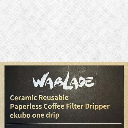 Ceramic Reusable Coffee Filter Pour Over Dripper Paperless Sustinable ekubo one drip 1-2 Cup Made in Japan (Yellow)