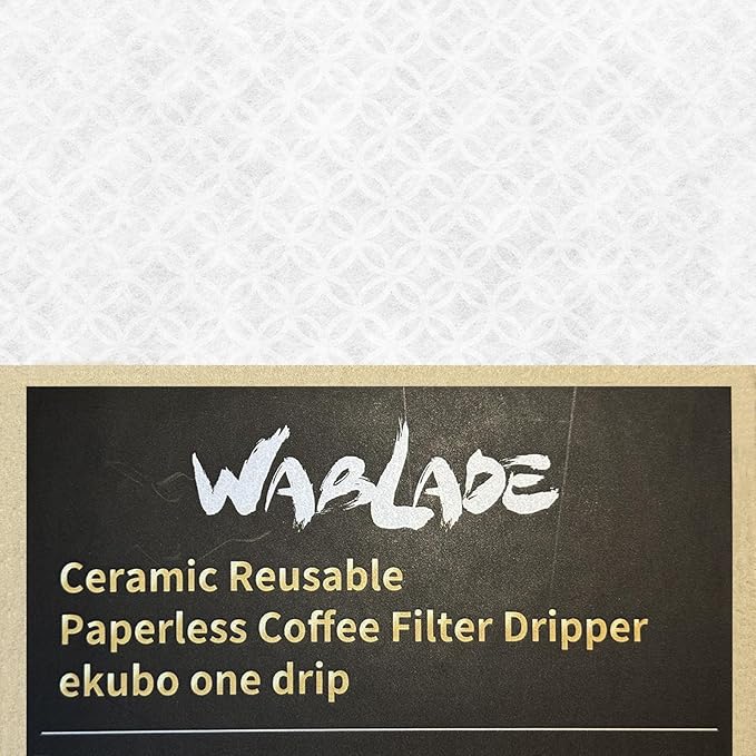 Ceramic Reusable Coffee Filter Pour Over Dripper Paperless Sustinable ekubo one drip 1-2 Cup Made in Japan (Brown)