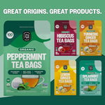Load image into Gallery viewer, FGO Organic Peppermint Tea, 100 Count, Eco-Conscious Tea Bags, Caffeine Free, Packaging May Vary (Pack of 1)