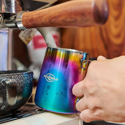 Stainless Steel Milk Frothing Pitcher - Milk Frothing Jug for Cappuccino, Barista Milk Frothing Pitcher Parent (coloured, 20OZ)