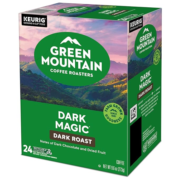 Green Mountain Coffee Roasters Dark Magic Coffee, Keurig Single-Serve K-Cup pods, Dark Roast, 96 Count