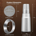 Load image into Gallery viewer, WDT Tool Espresso Distributor Accessory kit &amp;1.7mm Thickness 150μm Mesh Puck Screen &amp; 8 Magnets dosing ring Compatible with Breville Portafilter (WDT +58MM Silver dosing ring&amp;Puck Screen)