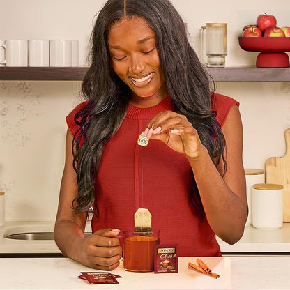 Twinings Chai Black Tea Individually Wrapped Bags, 25 Count (Pack of 6), Sweet, Savoury Spices, Caffeinated, Enjoy Hot or Iced, 150 Teabags