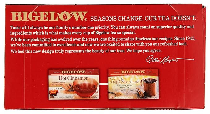 Bigelow Sweet Cinnamon Dolce Black Tea (Caffeinated), 18 count