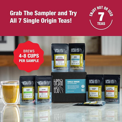 Tiesta Tea - Ceylon Orange Pekoe Black Tea, Loose Leaf, Single Origin Premium from Sri Lanka, Pure Unblended High Caffeinated, Hot or Iced & Brews Up to 200 Cups, 16oz Resealable Bulk Pouch