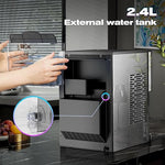 Load image into Gallery viewer, Kismile Countertop Nugget Ice Maker, Pebble Ice Maker with Self-Cleaning, 50lbs/24H, Soft Chewable Pellet Ice, One-Click Operation, for Home &amp; Kitchen (Silver)