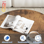 Load image into Gallery viewer, aboxoo Coffee Table Nesting Round Table Set of 2 Side Table with Sturdy Metal Frame for Living Room Bedroom Apartment Modern Industrial Simple Nightstand,Rustic Brown