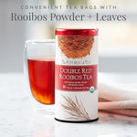 Load image into Gallery viewer, The Republic of Tea – Organic Double Red Rooibos, Naturally Caffeine-Free Rooibos Powder and Leaves, Steeps 250 Cups