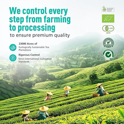 Emerail Ceremonial Grade Matcha Green Tea Powder, Premium First Harvest Unsweetened, 100% Pure Matcha for Lattes, Smoothies, and Baking (60g / 2.1oz)