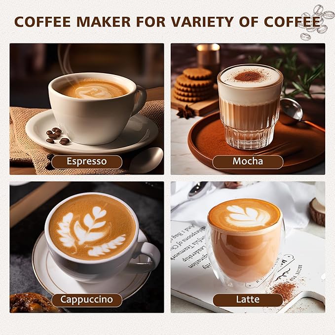 Stovetop Espresso Maker, 9 cup Moka Pot, Italian Coffee Maker Percolator, Stainless Steel Espresso Pots, 450ml/15oz(Espresso Cup=50ml/1.7oz) Coffee Pot Cafe Maker for Induction Cookers, Hobs