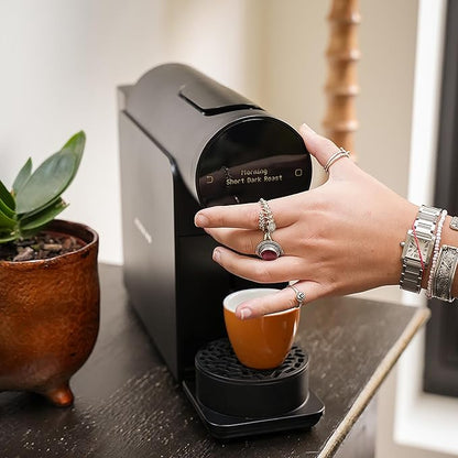 Cru Kafe Dark Roast USDA Organic Espresso Coffee Capsules (50 Pods) Fairtrade Coffee Pods Compatible with Nespresso Original Line and Pixie Machines