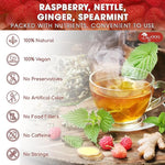 Load image into Gallery viewer, TOG999 Red Raspberry Leaves Tea Bags with Spearmint Flavor for Hormone Balance Natural Menstrual Cycle Support, 40 Count, Natural Material Tea Bags, No Sugar, No Caffeine, Vegan