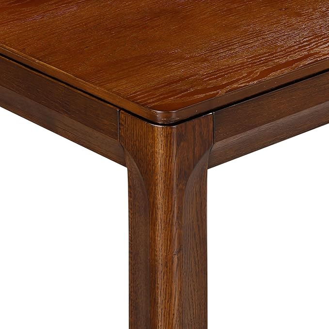 NTC Flow Modern Wooden Rectangle Console Table with Hidden Drawer – Waterproof & Heat Resistant, Dark Walnut