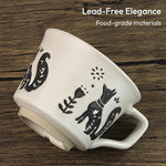 Load image into Gallery viewer, Ceramic Coffee Mug, 12 oz Novelty Unique Teacup with Handle, Stoneware Cup for Tea Mocha Latte Cappuccino Espresso (Fox)