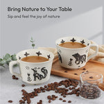 Load image into Gallery viewer, Ceramic Coffee Mug, 12 oz Novelty Unique Teacup with Handle, Stoneware Cup for Tea Mocha Latte Cappuccino Espresso (Bear)