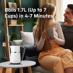 Load image into Gallery viewer, Epsilon Double Wall Electric Kettle 1100W – 1.7L Hot Water Tea Kettle &amp; Hot Water Boiler with Auto Shut-Off, Boil Dry Protection, BPA-Free Stainless Steel Electric Teapot, Fast Boil, Cool Touch Design