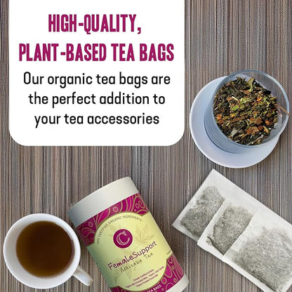 Dr. Cowan’s Garden Organic Ashitaba Tea - 20 Teabags - Female Support Hormone Balance - Supports Periods & PMS, Healthy Cycle Tea with Mint Chocolate Maté, Lady’s Mantle, & Ashitaba Herbs Grown in USA