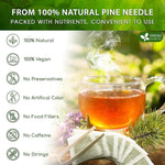 Load image into Gallery viewer, FreshDrinkUS, Pine Needle Tea Bags – 135 Tea Bags, Naturally Caffeine-Free, Refreshing Herbal Tea, Wild-Harvested Pine Leaves, Aromatic and Soothing – Non-GMO &amp; Eco-Friendly Packaging