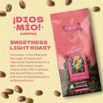 Load image into Gallery viewer, Dios Mio Coffee by Sofia Vergara, Light Roast, Whole Bean Premium Colombian Coffee, 12 Ounce Bag