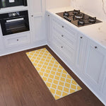 Load image into Gallery viewer, Ottomanson Hallway Runner Rug 20" x 59" Non Slip Trellis Area Rugs Easy to Clean Laundry Rug Runner Durable &amp; Pet Friendly Floor Carpet Runners for Hallways Entryway Living Room Kitchen, Yellow