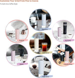 Load image into Gallery viewer, Portable Electric Coffee Grinder, Rechargeable Handheld Grinder with Stainless Steel Conical Burr, Adjustable Grind Settings, for Espresso, Moka, Pour Over, French Press, Cold Brew, Lilac