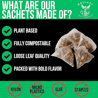 Revival Tea Company Campfire Blend - Lapsang Souchong Black Tea Blend - Loose Leaf 6 Ounces