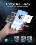 Load image into Gallery viewer, EUHOMY Smart Nugget Ice Maker Countertop, Pebble Ice Maker Machine with APP Control, 40lbs/24H, Ready in 7 Mins, Self-Cleaning, Portable Sonic Ice Makers with Hanging Ice Scoop for Home/Kitchen/Office