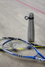 Load image into Gallery viewer, Insulated Water Bottle - On-The-Go Refillable Stainless Steel Water Bottles For Adults, Reusable Thermos Travel Tumbler With Leak-proof Lid For Hot &amp; Cold Beverages (17Oz. Stainless Steel)