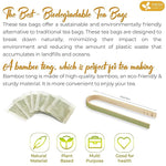 Load image into Gallery viewer, FreshDrinkUS, Premium 55 Mullein Licorice Tea Bags, 100% Natural, Blend of Mullein Leaves, and Licorice Root. Made with Natural Material Tea Bags. No Sugar, Vegan.