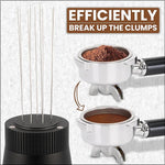 Load image into Gallery viewer, WDT Espresso Tool – Premium 0.35mm Needle Coffee Stirrer for Baristas | Precision Espresso Distribution Tool for Better Extraction with Extra 10 Needles | Matt Black