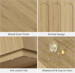 Load image into Gallery viewer, Lift Top Coffee Table with Storage, Modern Coffee Table with Arched Design, 31.5" Square Tea Table with Wood Grain, Boho Multifunctional Center Table for Living Room, Office, Oak