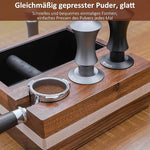 Load image into Gallery viewer, 51mm Espresso Tamper, YMWVH Premium Barista Espresso Coffee Tamper Silver with Dual Spring Loaded 100% Stainless Steel Ripple Base, Constant 30lb, Compatible with Delonghi Espresso Coffee Machine