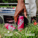 Load image into Gallery viewer, GURU Fruit Punch Organic Energy Drinks, Clean Energy Drink with Plant Based Natural Caffeine from Green Tea + Focus with L Theanine, Gluten Free and Vegan, 140MG Caffeine, 12oz (Pack of 24)