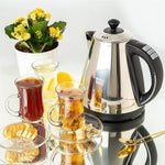 Load image into Gallery viewer, Mixpresso Electric Kettle Temperature Control, Hot Water Kettle Electric, Cordless 1 Liter Capacity, Keep Warm &amp; LED Indicator, Auto-Shutoff, Boil-Dry Protection, Stainless Steel Electric Kettle