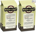 Load image into Gallery viewer, Verena Street 11 Ounce Ground, Swiss Water Process Decaf Coffee, Sunday Drive Decaffeinated, Medium Roast Rainforest Alliance Certified Arabica Coffee (Pack of 2)