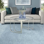 Load image into Gallery viewer, Henn&amp;Hart Round Nested Coffee Table in Satin Silver, for Home, Living Room, Bedroom, Entertainment Room, Office