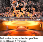 Load image into Gallery viewer, Chefman Gooseneck Electric Kettle, 0.8L Pour Over Tea Kettle for Coffee and Tea, One-Touch Operation, Boil-Dry Protection, Auto Shut-Off, Ultra-Fast Hot Water Boiler – Black