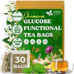 Load image into Gallery viewer, FreshDrinkUS, Premium 30 Tea Bags Glucose Functional Tea – Herbal Blend with Gymnema, Cinnamon, Bitter Melon, Tulsi &amp; More –– Caffeine-Free. Sugar-Free. Gluten-Free. Vegan