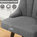 Load image into Gallery viewer, Swivel Bar Stools with Backs, 24" Counter Height Bar Stools Set of 8, Fabric Upholstered Counter Barstools with Solid Wood Legs for Kitchen Island, Home Bar, Dark Gray